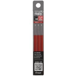 フリクションシナジー替芯 単色用 0.4mm 3本入り レッド LFRF-143-R