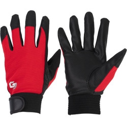 GB-2510-L-RD [ユニワールド G-BOOST 合成皮革手袋 レッド L]