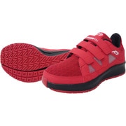 MG5760-RED-26.0 [喜多 メッシュローカットマジックセーフティスニーカー 制菌・消臭 レッド 26.0]