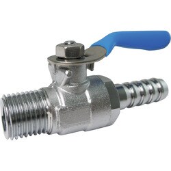 TRUSCO ミニボールバルブ ホースニップル型 R1/4×8mm MH2008