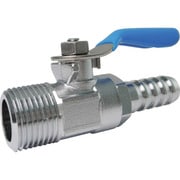 TRUSCO ミニボールバルブ ホースニップル型 R3/8×10.5mm MH3105