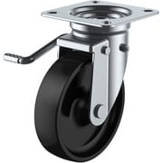 PHJB-150(L) [ユーエイ プレート式 自在 キャスター フェノール 車輪径150mm ストッパー付き Jタイプ JB（L）型 取付寸法94×94（87×87）]