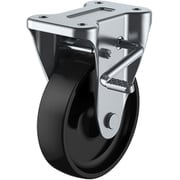 PHKB-130(R) [ユーエイ プレート式 固定 キャスター フェノール 車輪径130mm ストッパー付き Jタイプ KB（R）型 取付寸法100×56]