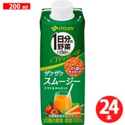 ザクザクスムージー トマト＆キャロット 200ml×24本 キャップ付き紙パック [野菜果汁飲料]