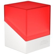 UGD011333　デッキケース 最大100枚収納 レッド/ホワイト [トレーディングカード用品]