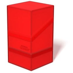 UGD011279　デッキケース 最大100枚収納 ダイスケース付 ルビー [トレーディングカード用品]