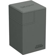 UGD011233　デッキケース 最大120枚収納(シングルスリーブカード) ダイスケース付 グレイ [トレーディングカード用品]