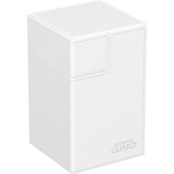 UGD011227　デッキケース 最大120枚収納(シングルスリーブカード) ダイスケース付 ホワイト [トレーディングカード用品]