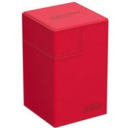 UGD011228　デッキケース 最大120枚収納(シングルスリーブカード) ダイスケース付 レッド [トレーディングカード用品]