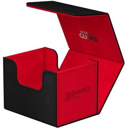 UGD011325　デッキケース 約100枚収納 ブラック/レッド [トレーディングカード用品]