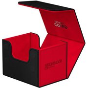 UGD011325　デッキケース 約100枚収納 ブラック/レッド [トレーディングカード用品]