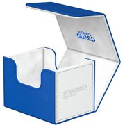 UGD011322　デッキケース 約100枚収納 ブルー/ホワイト [トレーディングカード用品]