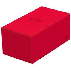 UGD011244　デッキケース 約200枚収納 ダイスケース付 レッド [トレーディングカード用品]