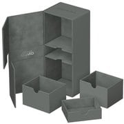 UGD011363　デッキケース 約266枚収納 ダイスケース付 グレイ [トレーディングカード用品]