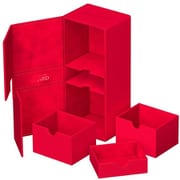 UGD011365　デッキケース 約266枚収納 ダイスケース付 レッド [トレーディングカード用品]