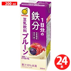 1日分の鉄分 豆乳飲料 プルーンmix 200ml×24本