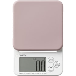 デジタルクッキングスケール 0.1g単位 表示文字高：28mm 最大計量：2kg ピンク KJ-222-PK