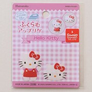 H458-419-001 サンリオキャラクターズ ふくらむアップリケ ハローキティ [キャラクターグッズ]