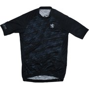 lihs1036-BK [グランジ千鳥プリントジャージ M]