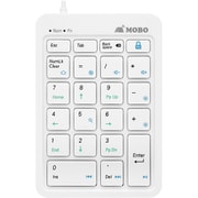MOBO TenkeyPad 2 Wired 有線テンキーパッド Windows/mac OS両対応 NumLock連動/非連動切り替え可能 ホワイト AM-NPW22-WH