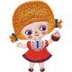 PIORG400 23188 [ワッペン BABY'sDOLL 赤い服の女の子]