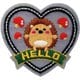PIORG400 23199 [ワッペン EMBLEM きのこ・ハリネズミ]