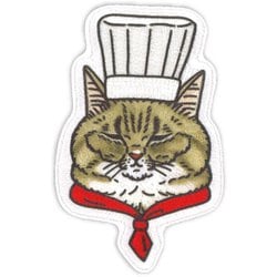 PIAIP650 AIP09 [世にも不思議な猫世界 ワッペン 洋食春男]