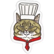 PIAIP650 AIP09 [世にも不思議な猫世界 ワッペン 洋食春男]