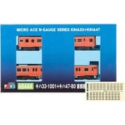 A6444 Nゲージ完成品 キハ33-1001＋キハ47-80 首都圏色 2両セット [鉄道模型]