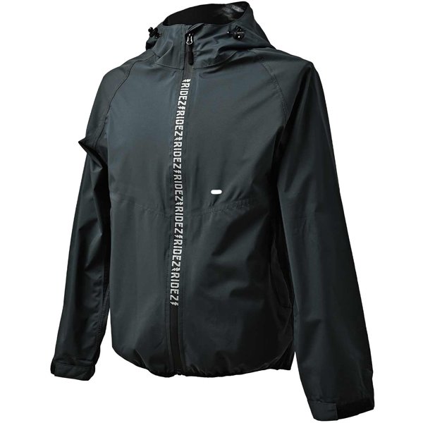 RIDEZMCR03-BLACK-4L [RIDEZ バイク用 レインウェア MICRO RAIN JACKET 4L BLACK]Ω