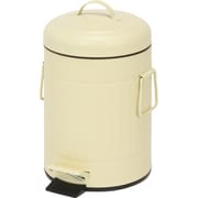 スチール ラウンドペダルペール 3L アイボリー 34747