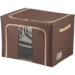 窓付＆積み重ね収納ボックス 72L BR 63522