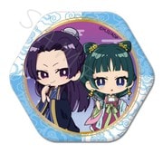 SYNC-KHHEX-F 薬屋のひとりごと 六角形缶バッジ F. 猫猫・壬氏 [キャラクターグッズ]