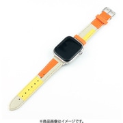 IQ-AW047B45-OR [Apple Watch パッチワーク デニムベルト （047） 45/44/42mm オレンジ]