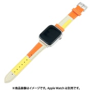 IQ-AW047B41-OR [Apple Watch パッチワーク デニムベルト （047） 41/40/38mm オレンジ]