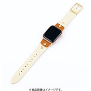 IQ-AW044B41-IV [Apple Watch レトロ風本革ベルト （044） 41/40/38mm アイボリー]