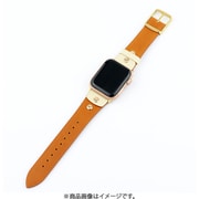 IQ-AW044B41-CA [Apple Watch レトロ風本革ベルト （044） 41/40/38mm キャメル]
