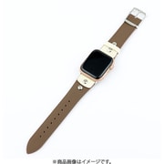 IQ-AW044B41-MO [Apple Watch レトロ風本革ベルト （044） 41/40/38mm モカ]