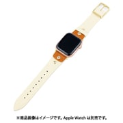 IQ-AW044B45-IV [Apple Watch レトロ風本革ベルト （044） 45/44/42mm アイボリー]