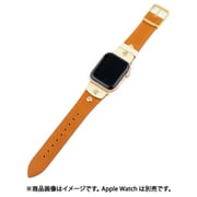 IQ-AW044B45-CA [Apple Watch レトロ風本革ベルト （044） 45/44/42mm キャメル]
