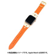 IQ-AW044B45-OR [Apple Watch レトロ風本革ベルト （044） 45/44/42mm オレンジ]