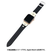 IQ-AW044B45-BK [Apple Watch レトロ風本革ベルト （044） 45/44/42mm ブラック]