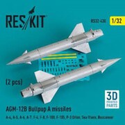 RSK32-0430 1/32 AGM-12B ブルパップA 空対地ミサイル（2個入） [ディテールアップパーツ]