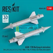 RSK48-0430 1/48 AGM-12B ブルパップA 空対地ミサイル（2個入） [ディテールアップパーツ]