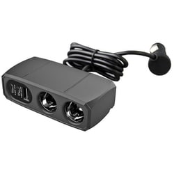 KX-240 [車載用 DC2連セパレートソケット PD30W リバーシブルUSBポート USB Type-A1ポート/C2ポート]