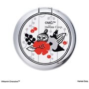 41-968345 [iFace Finger Ring Holder フラットタイプ ムーミン リトルミイ＆ソフス・赤い花]