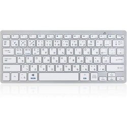 ハイブリッドワイヤレスキーボード 電池式 シルバー 3R-KBB01SL