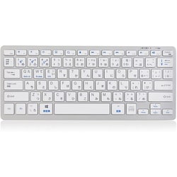 ハイブリッドワイヤレスキーボード 充電式 シルバー 3R-KBC01SL