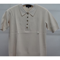 ニットポロシャツ ベージュ Lサイズ DW02200004