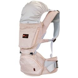 ヒップシートキャリア Tran（トラン） たためるダブルショルダーヒップシートキャリア 3WAY抱っこ紐 シープベージュ HP02＋HP01-SB